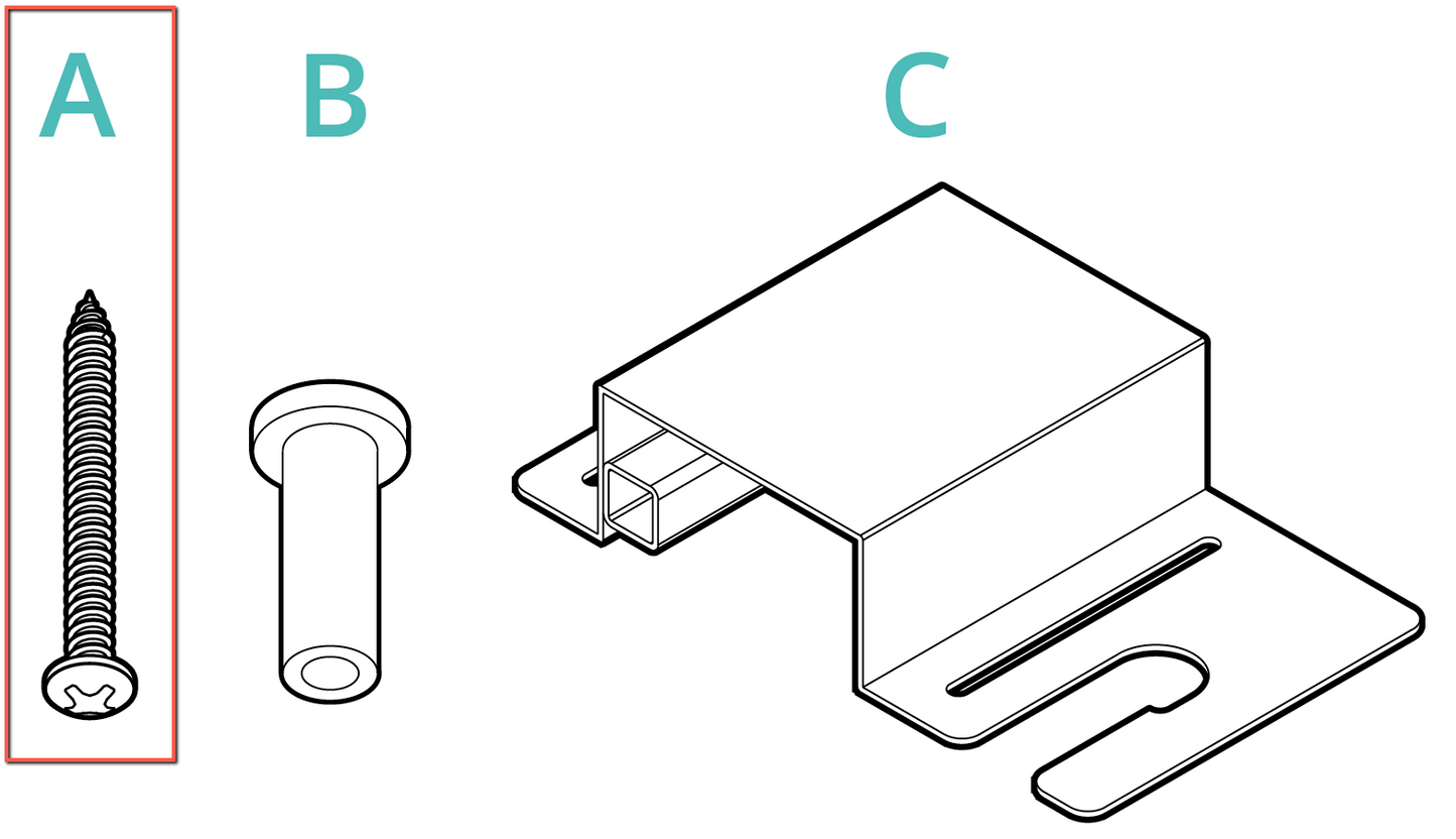 Replacement Long Screw